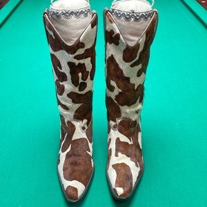 Cowboy Boots made in Brazil size 7 1/2. Genuine cowhide hair upper. Price firm.